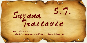 Suzana Trailović vizit kartica